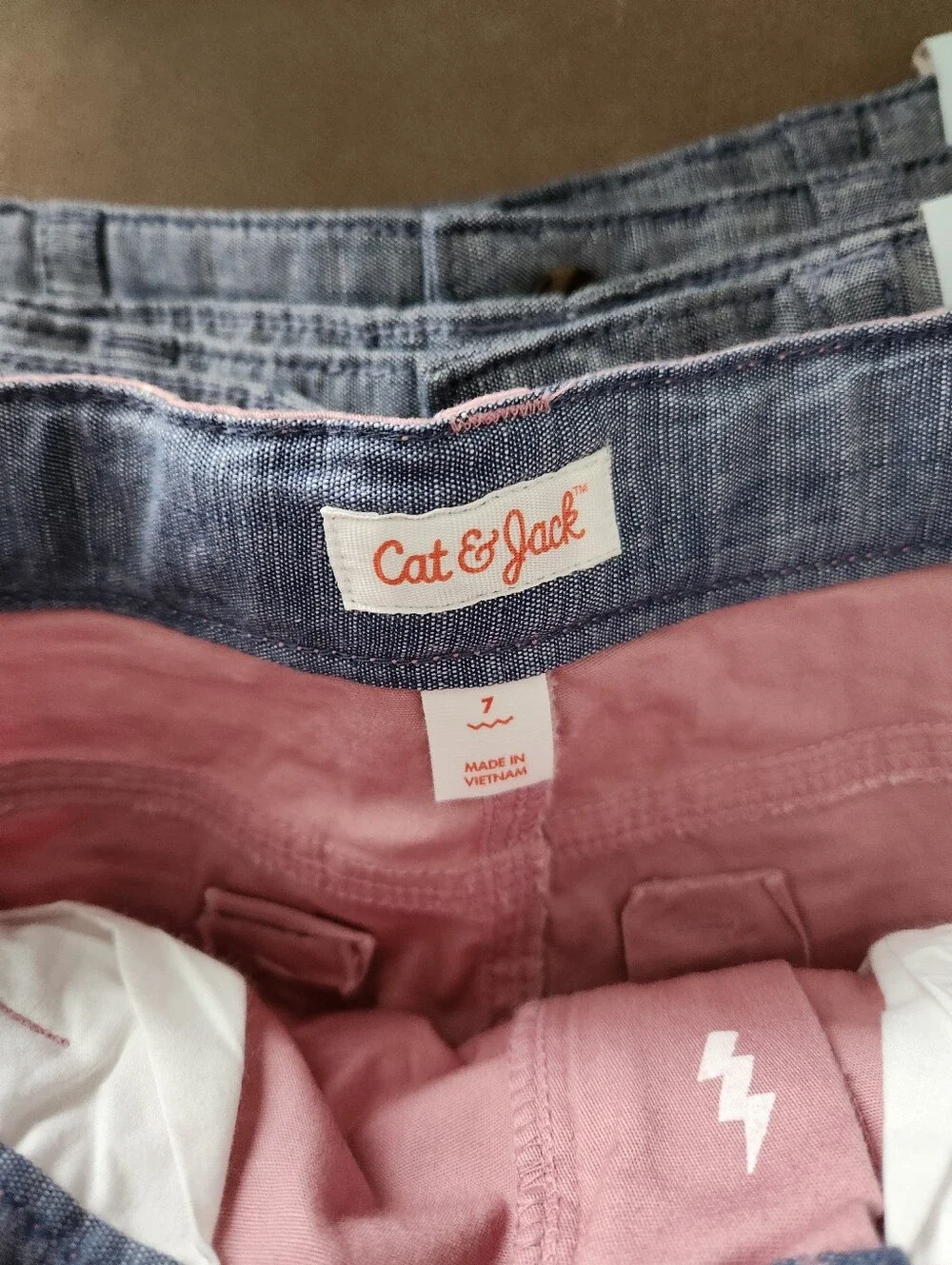 ✨️💕NWT Cat and Jack 5 Pack Shorts Size 7 Blue - Picture 5 of 5